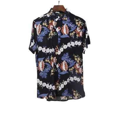 China Wholesale Printing Casual Beach Shirts Men Plus Size KEROSENE camisa De Flores de playa de hombre masculina de chemise-dress homme for sale