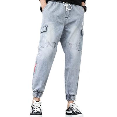 China Plus Size KEROSENE Streetwear 2021 Plus Size Men Loose Fit Cargo Jeans Denim With Pocket Jeens for sale