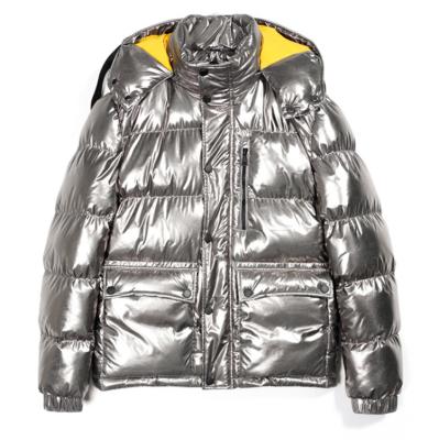 China Plus Size 2021 Silver KEROSENE Coat Stand Collar Jacket Bomber Jackette With Hoodie for sale