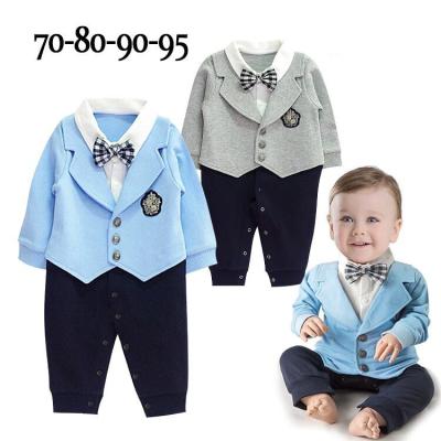 China VitaG Anti-Shrink Newborn Baby Style School Uniform Birthday Wedding Party Romper Gentleman Boy Formal British Overalls Dropshipping for sale