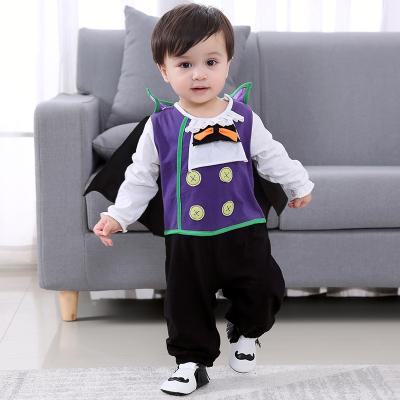 China VitaG Dropshipping Baby Cotton Vampire Costume Kids Halloween Cosplay Romper Jumpsuits Anti-Shrink Overalls With Cloak Suit for sale