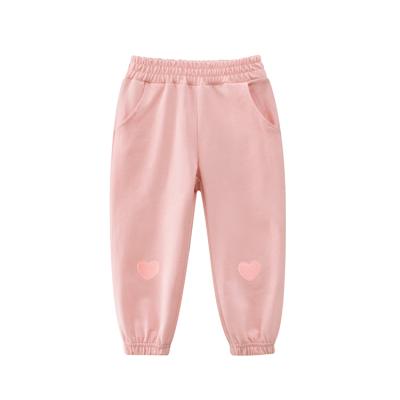 China Anti-pilling VitaG New Type Children's Love Pants Girls Solid Color Pink Pants Dropshipping Handsome for sale