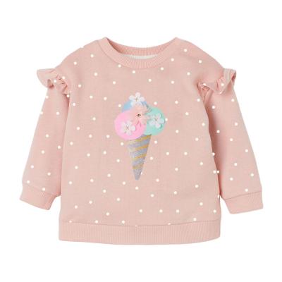 China Wholesale Anti-Shrink VitaG Dropshippig Autumn Winter Baby Girl Dots Popsicle Sweatshirt Kids Bebes Long Sleeve Pullover Customized Hoodie for sale