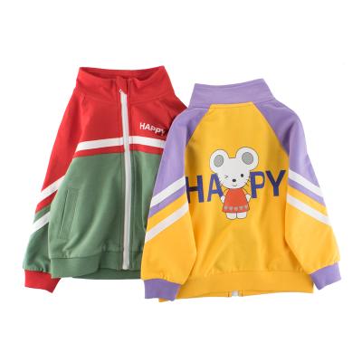 China Anti-wrinkle VitaG Dropshipping wholesale 2021 100% cotton fashion comfortable zipper kids outwear kids boys girls sport jacket for sale