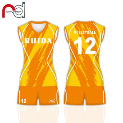 China Custom Design Quality Volleyball Jersey Short Sleeve Sublimated 100%Polyester Volleyball Uniforms M for sale