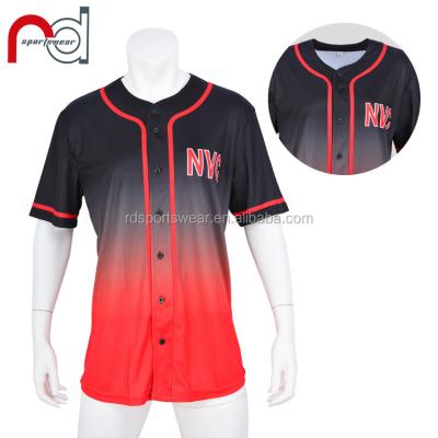 China Custom Wholesale Breathable Sublimation V Neck White Baseball Tank Tops Striped Womens Baseball Shirt for sale