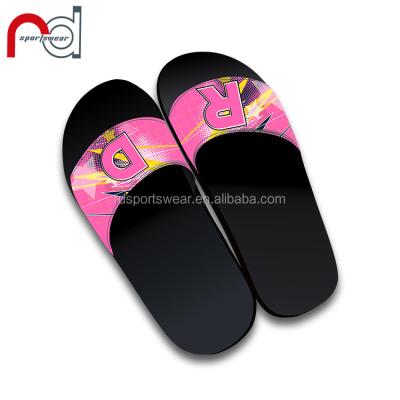 China Anti-Slippery Customize Slippers For Cheerleading Female Team Women Slippers Digital Logo PVC Slide Shoes for sale