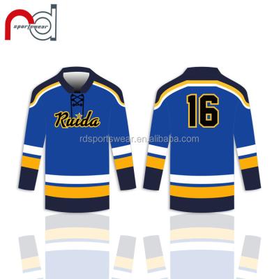 China Eco-Friendly Design Your Own Ice Hockey Jersey Training Breathable Comfortable Wholesale OEM Service Hot Sale Best for sale