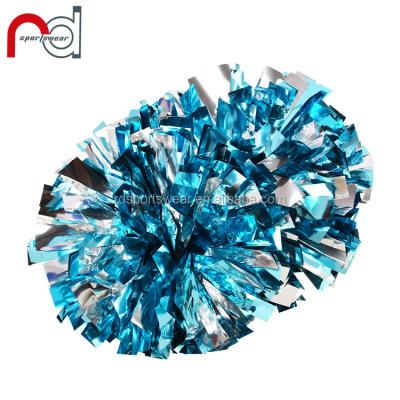 China Promotional Cheerleading Pom Poms Cheerleading Cheerleading Cheerleading Cheerleader Kit Vivid Fun Squad Various Color Blue and Pink Mix Color Cheerleader Pom Poms Metallic for sale