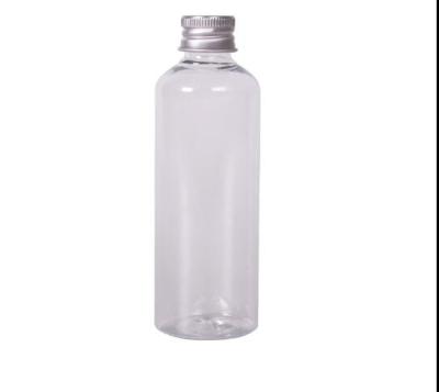 China Wholesale empty clear cosmetic bottle washable 100ml PET plastic bottle with aluminum screw cap for sale