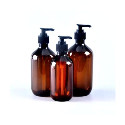 China Washable Body Wash Hair Conditioner Bottle Press Gel Shower Shampoo Empty Bathroom Dispenser Pet Bottles 300/500ml Plastic Bottle for sale