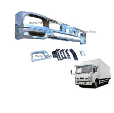 China Bumper 170cm For Isuzu Elf Npr 700p Chrome Truck Body Spare Parts For Isuzu Forward Tfr Elf Npr 700p Front Bumper Plate Wide 170cm for sale