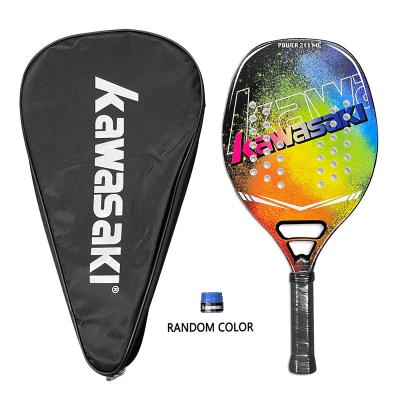 China Kawasaki Beach Tennis Racket Full Carbon Tennis Paddle EVA Face Tennis Raquete With Soft Paddle Unisex EVA Face Tennis Racket With Bag Unisex Equipment With Bag for sale