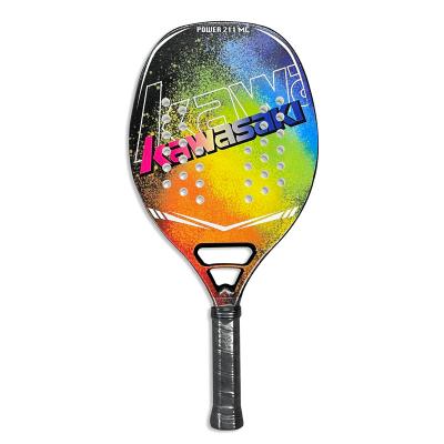 China Carbon& Wholesale Kawasaki Fashion Beach Tennis Carbon Glass EVA Face Tennis For Adults Lightweight Durable Top Rackets With Bag for sale