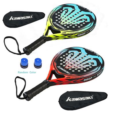 China Carbon& Professional EVA Face Tennis For Adults Carbon Racquets Kawasaki Beach Tennis Paddle Glass Beach Tennis Racket With Bag for sale