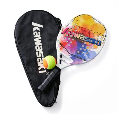 China High Quality Lightweight Outdoor Fiber EVA Stretch Beach Racket With Carry Bag Custom Design Logo Beach Games Carbon Tennis Racket for sale