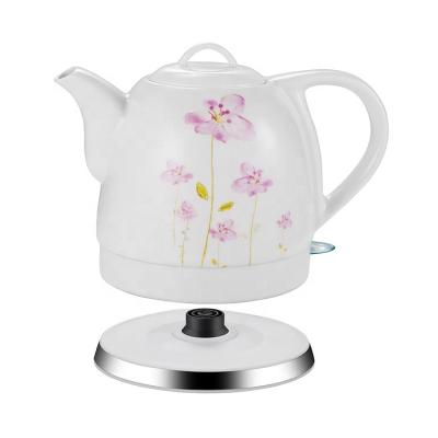 China 360 Base 1.0/1.2L Degree Rotation Electric Kettle Ceramic Porcelain Tea Electric Kettle Made in Zhejiang in Cheap Price for sale