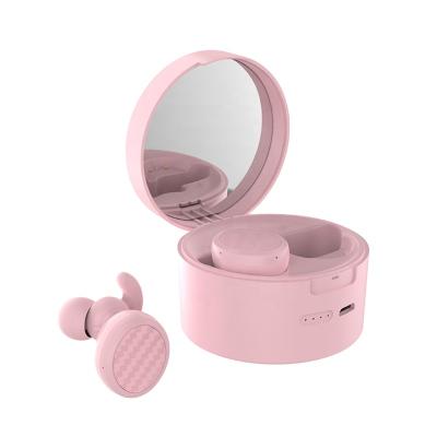 China In-Ear Fashion Dial Earphone Sports Wireless Tws Headphones In Case With Mirror for sale