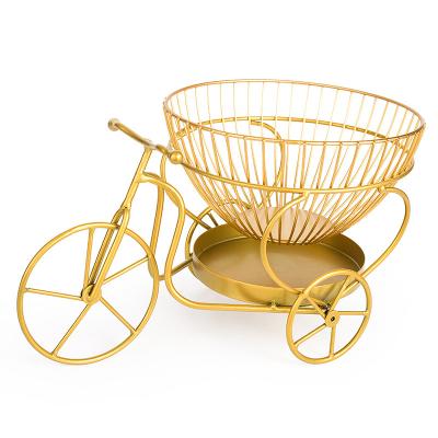 China European and American creative multi-layer desktop viable wrought iron household goods fruit storage basket for sale