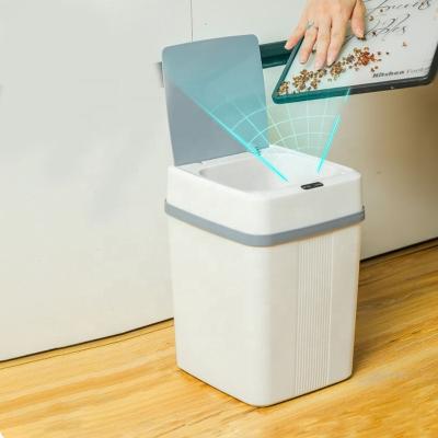 China 10L ABStrash Household Boxes Household Viable Touchless Smart Electronic Smart Sensor Automatic Garbage Trash Bin for sale