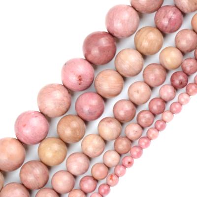 China Largest DIY Natural Stone Rhodonite Beads Beads For Jewelry Making For DIY Jewelry Bracelet for sale