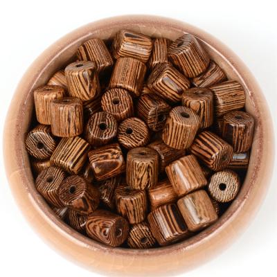 China Diy Beads For Natural Beads Bracelets Mens Loose Wooden Cylindrical Beads Bracelet...8mm Necklace Jewelry 2021 New Wooden Beads For Crafts for sale