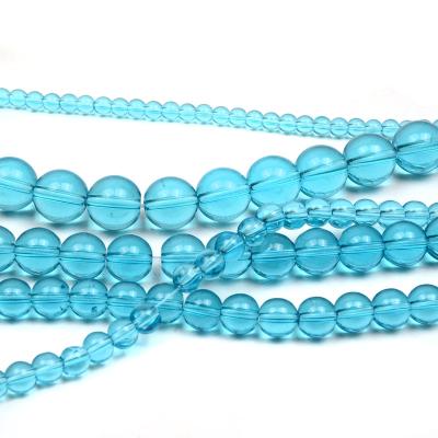 China DIY Crystal Beads Glass Stone Beads transparent for jewelry making Handmade/DIY bead bracelet necklace for sale