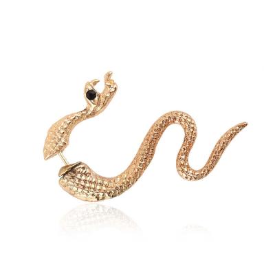 China Punk Hot Sale Snake Shape Ear Cuff Wrap Clip Animal Wandering Earring For Men Free Shipping for sale