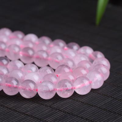 China Polished Beads Strand Wholesale Natural Stone Rose Quartz South Africa 4/6/8/10/12/14mm Grade-A Row Round Loose Bead Rose Quartz Beads Pink for sale