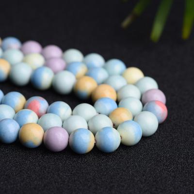 China Polished Beads Strands Rainbow Agate Wholesale Round Row-A Assorted High Quality Natural Polished Loose Colorful Agate Alashan Rainbow Agate Beads for sale