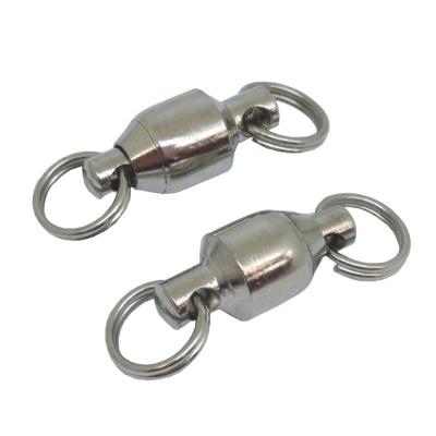 China 500 Pieces/Bag Fishing Ball Bearing Swivels Copper Alloy with Split Ring, Rated from 4kg/8lb to 60kg/130lb, Saltwater Fishing Tackle for sale