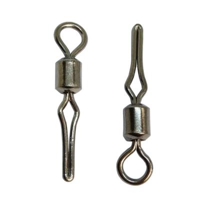 China 500 Pieces Copper Alloy Stainless Steel/Steel Bag Fishing Rolling Swivels With Side Line Clip Ice Snap Fishing Tackle for sale