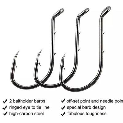 China Carbon Steel 1000 Piece Baitholder Wholesale Fishing Hooks, High Carbon Steel Fishhook Freshwater Fish Hook for sale