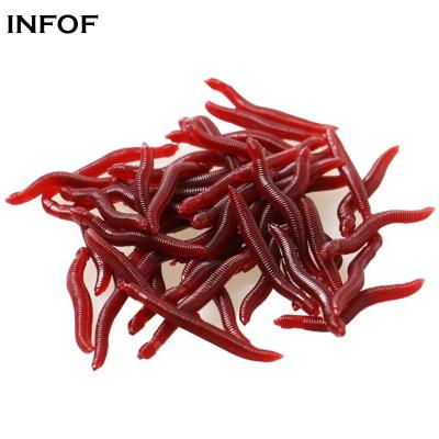 China Lure Worm 3.5cm/0.2g Finesse Worm Soft Baits Lifelike Fishing Worms For Bass Carp Fishing Lure-hongqiuyin for sale