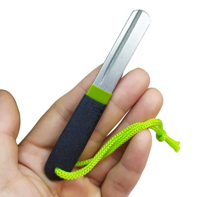 China Good Quality Double Side Fishing Fly Hook Whetstone Fly Fish Hook Sharpening Tool Hooks Sharpener Whetstone Mogouqi for sale