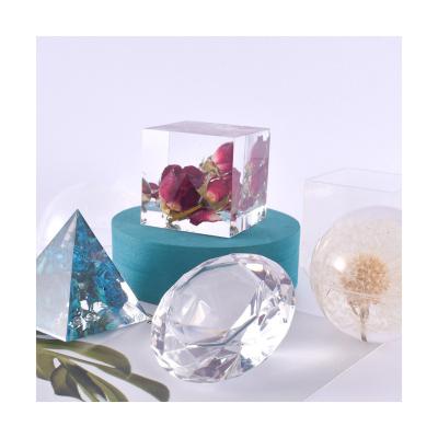 China Europe XINCHOUT Resin Molds Glue DIY Large Clear Silicone Molds Including Large Spherical Cubic Diamond Pyramid Silicone Moukds for sale