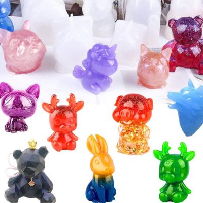 China 3D Resin Molds Tool Kit 8 Resin Viable Animal Casting Ingot Molds for sale