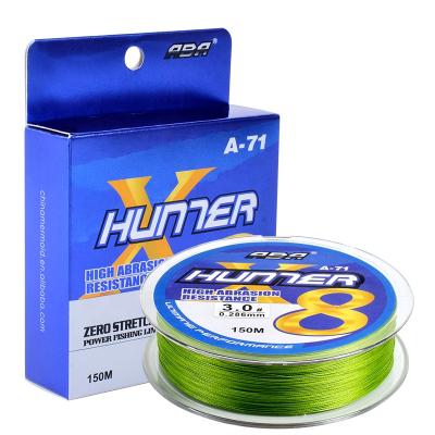 China High-knot strength manufacturers 8 strand 150meter new style PE multifilament PE braid saltwater braid fishing line for sale