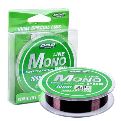 China Super Strong Aba A30 100m Japan Red Monofilament Nylon Fishing Line for sale