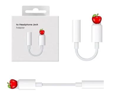 China Phone to iPhone 3.5mm Earphone Jack Adapter for Apple Lightning to 3.5mm Earphone Jack Adapter Cord Aux Cable Converter Accessories for sale