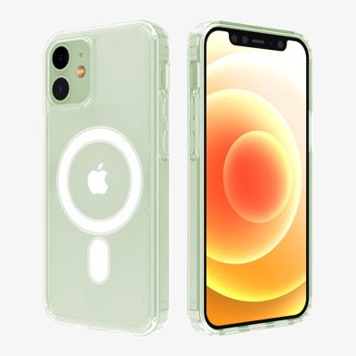 China iPhone 12 pro Mini Magnetic Clear Case New Arrival 2021 High Clear Cover Housing For Cell Phone Accessories iPhone Case For iPhone 12 pro Mini Magnetic Case for sale