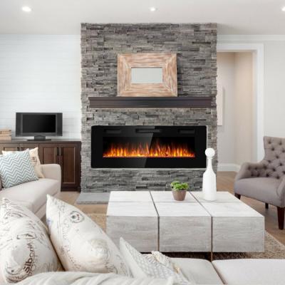 China Hotel 50 Inch Multi Color Electric Fireplaces Wall Mounted Heater 7 Electric Fireplace Decorating For Indoor for sale