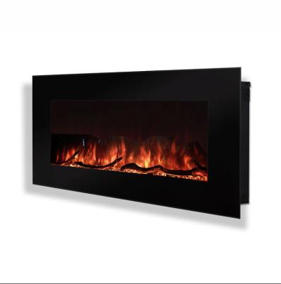 China Hotel 60 Inch Wall Recessed Wall Mounted Remote Control Fire Place LED Wall Panels Electric Fireplace for sale