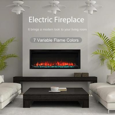 China Hotel Double Sided Decorative Electric Workbench Wall LED Electric Fireplace 40inch Fireplace for sale