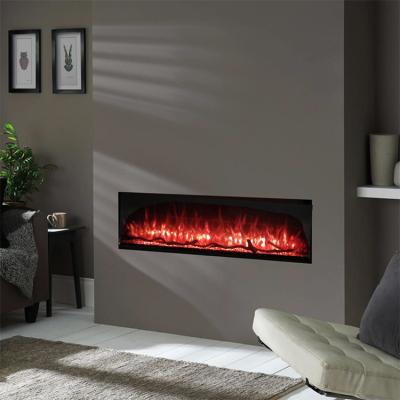 China Hotel 3 Sides Decorative Electric Fireplaces Insert With 3D Artificial Fire LED Flame for sale