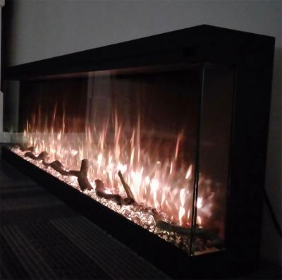 China Modern Luxury Wall Decorative Electric Fireplace Heaters With Artificial LED Flames Fire Place 40