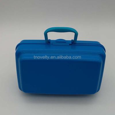 China Microwavable plastic kids school lunch box, lunch box with handle, OEM printing lunch box for sale