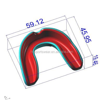 China POE and EVA Silicone Mouth Guard Wholesale Custom Junior Mouth Guards POE and EVA Rubber Mouth Guard for Soccer and Football for sale