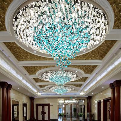 China Modern Club Project Hotel Lobby Staircase Villa Stairs Non-standard Custom Chandelier K9 Crystal Lamp for sale