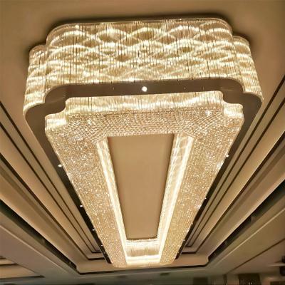 China Large Modern Nordic Style Long Staircase Wedding Custom Luxury Modern Project Chandelier Light for sale